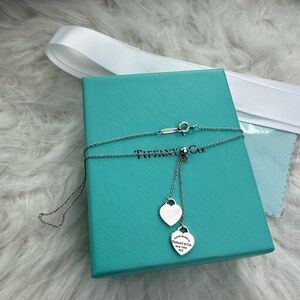 Tiffany & Co. Silver Heart Pendant Necklace